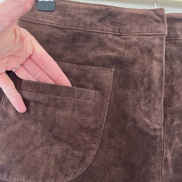 Lilly Pulitzer Brown Suede Skirt size 2 - Picture 2 of 6